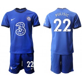 Fußballtrikots Chelsea Christian Pulisic 22 Kinder 2020-2021 Kurzarm Heimtrikotsatz kaufen